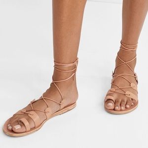 Super Cute Ancient Greek Sandals Lace-Up sz 8.5/39
